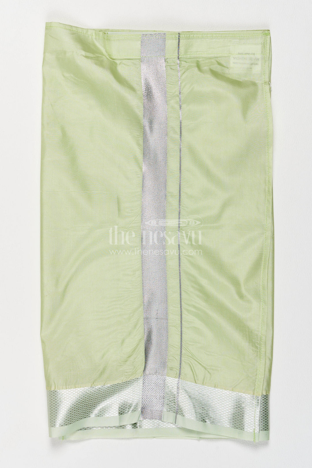 Kids Veshti in Green with an Occasion Ready Finish