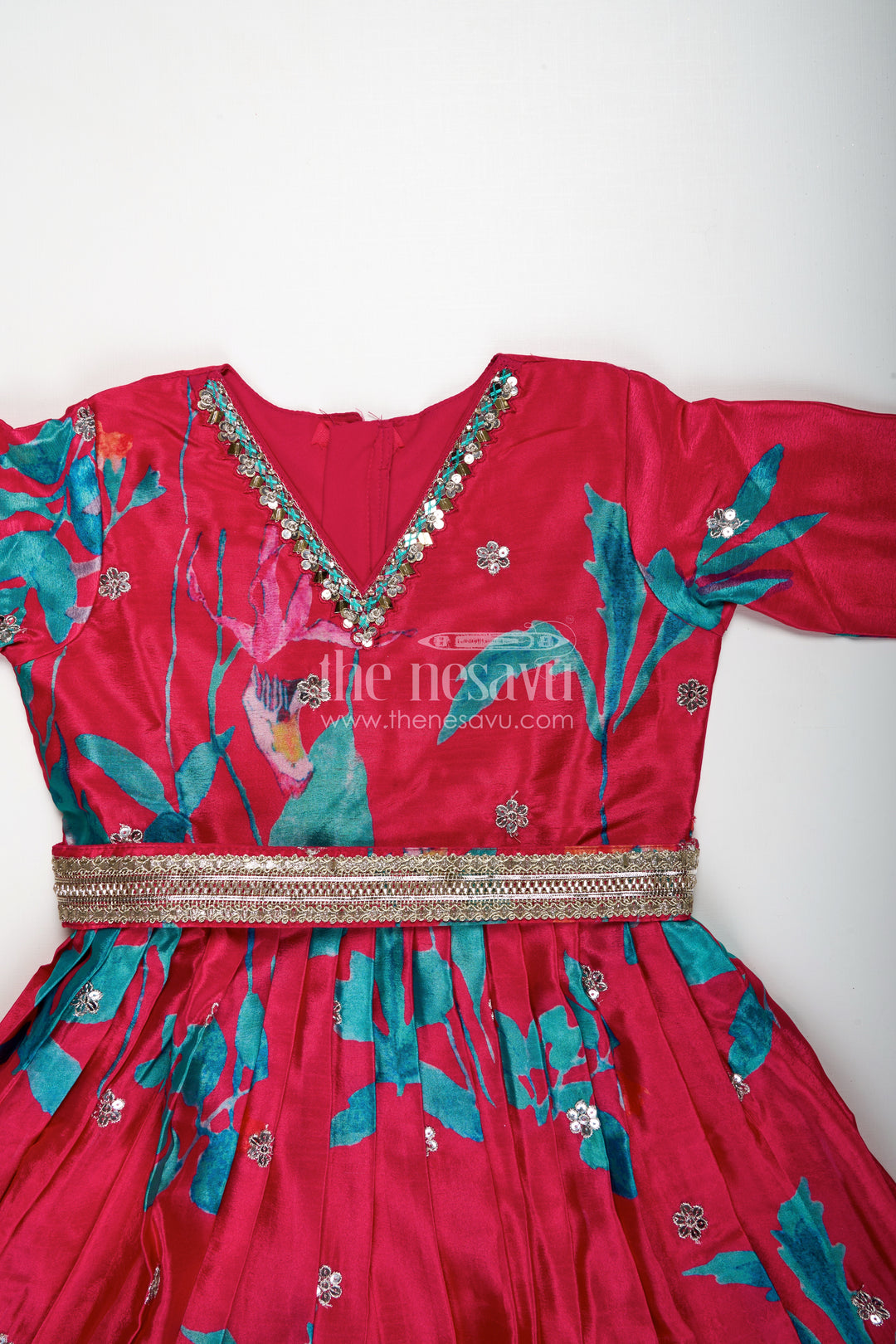 Chiffon Anarkali Dress Evening Party Gown For Girls