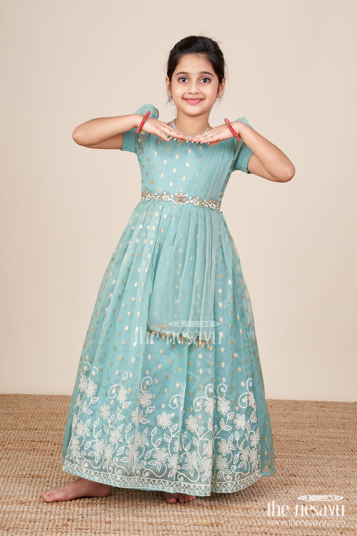 Girls Silk Gown for Weddings and Festive Occasions