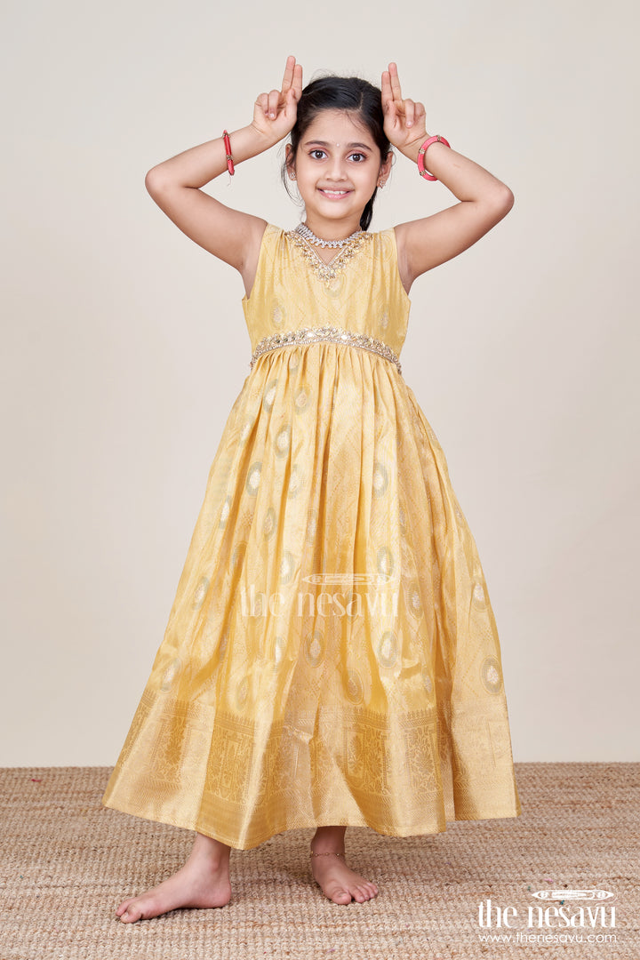 Girls Silk Gown for Weddings and Festive Occasions