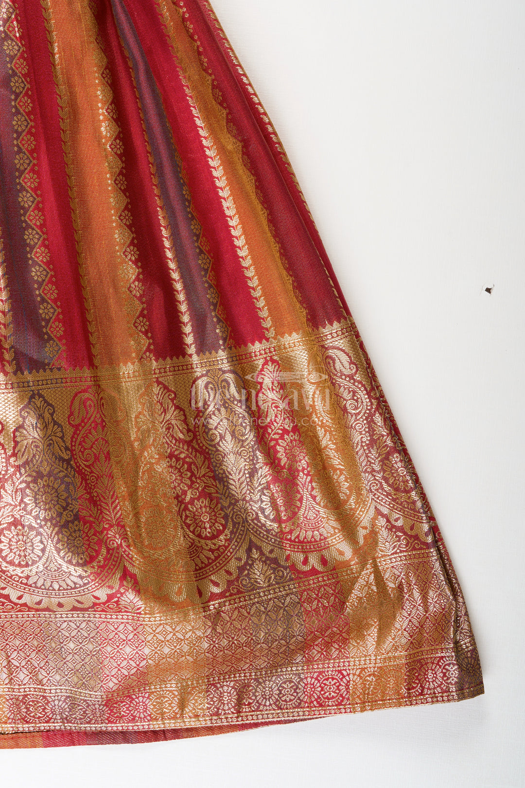 Girls silk gown for wedding and traditional celebrations