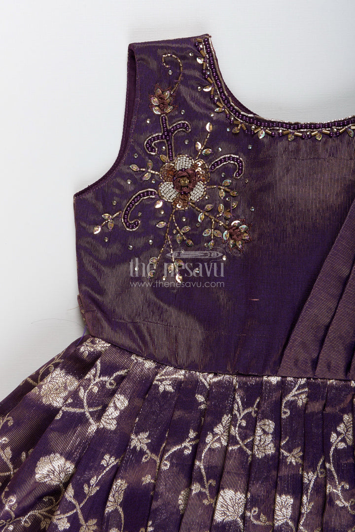 Girls silk gown for weddings and traditional family celebrations