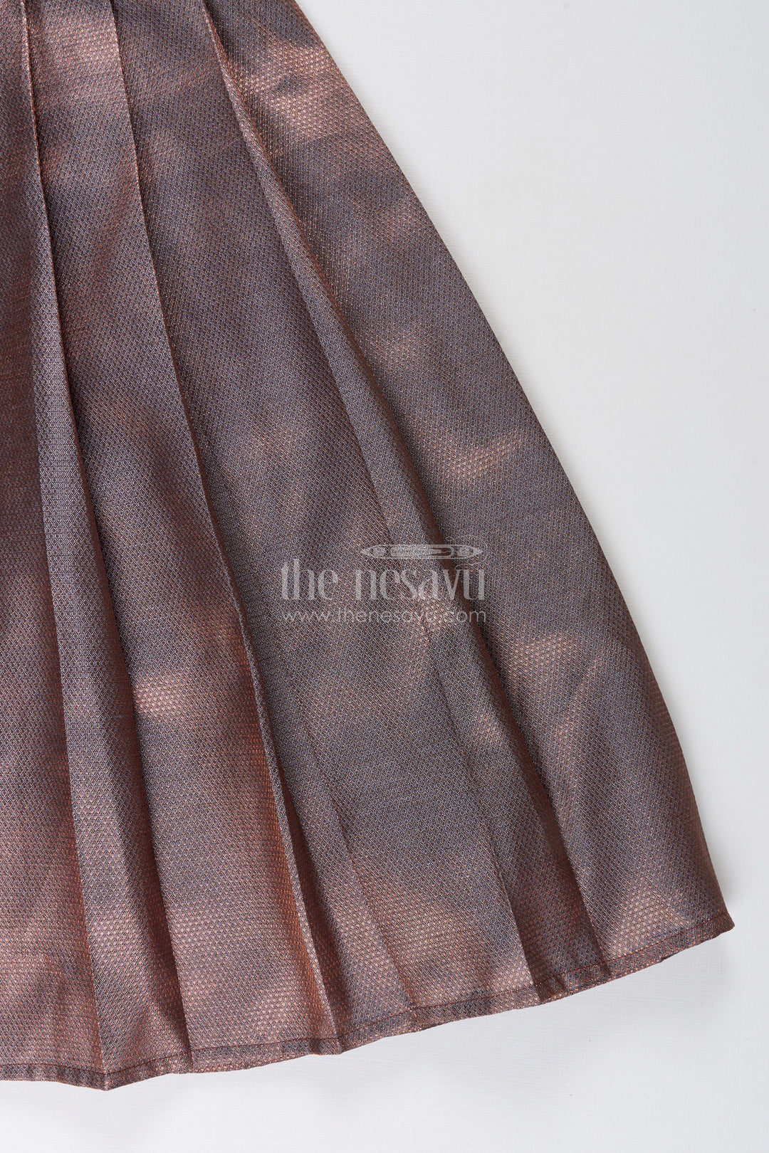 Girls tissue silk gown for festive events and family gatherings