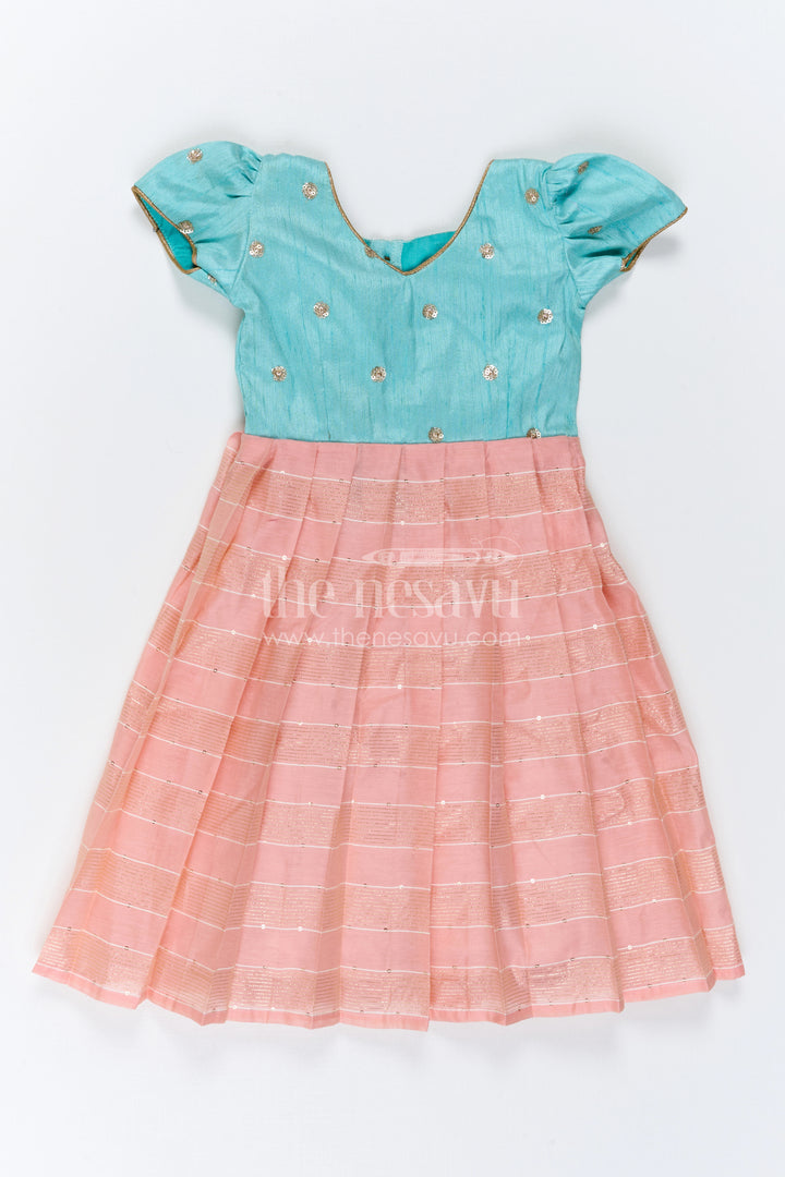 Girls Silk Gown for Receptions and Festive Celebrations