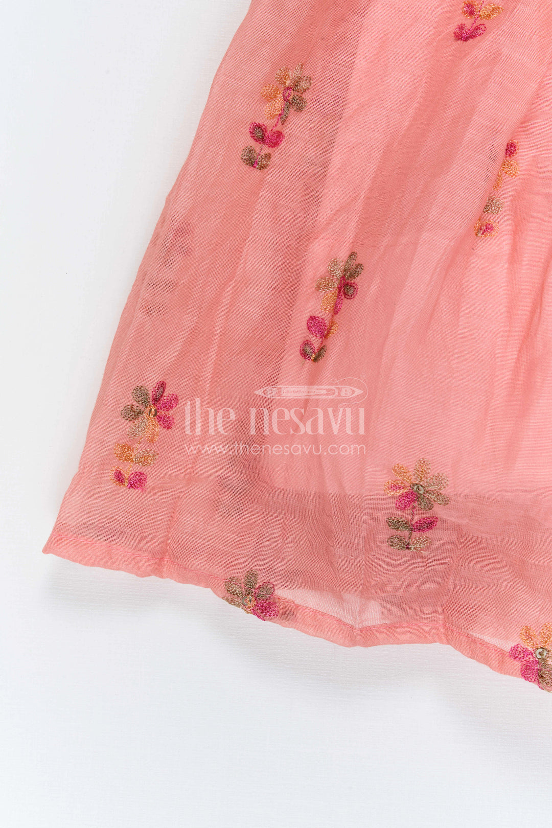 Girls Embroidered Gown for Festive Evenings and Family Celebrations