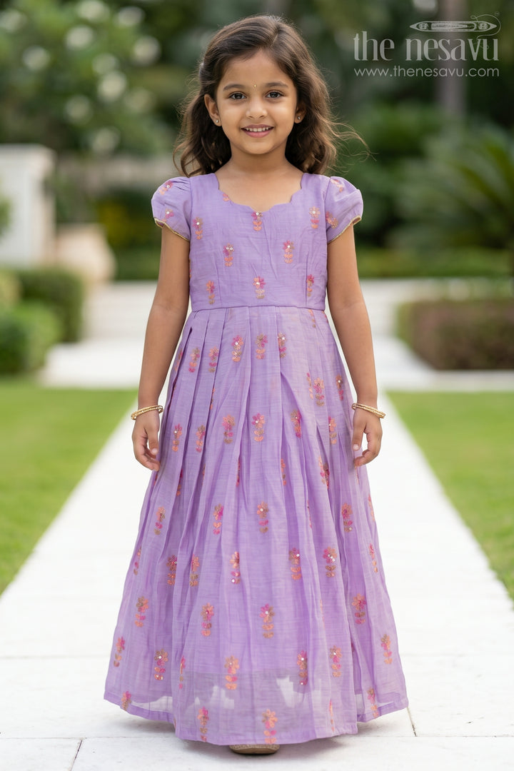 Girls Sleeveless Gown for Birthday Parties and Twirl Moments