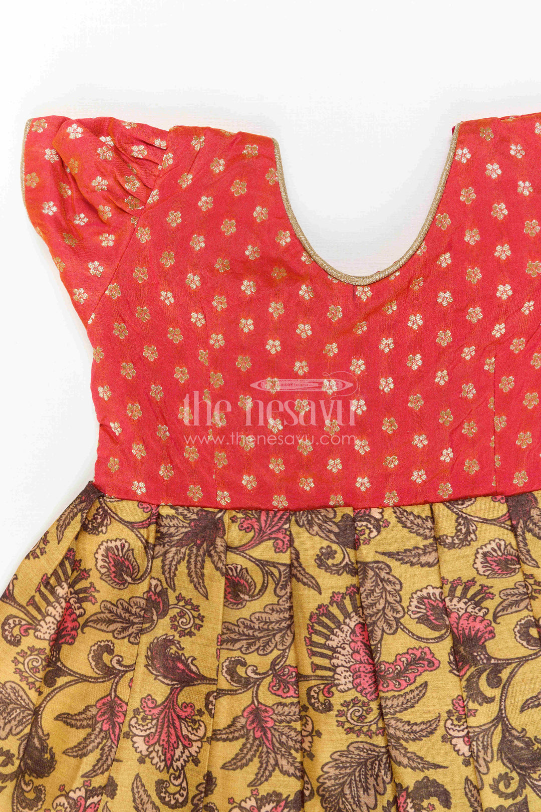Girls Printed Casual Gown for Festive Outings and Summer Parties
