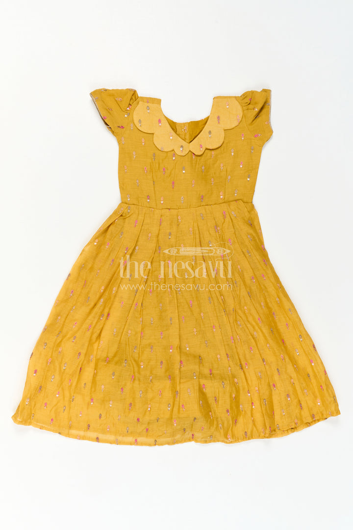 Girls Festive Cotton Dress for Traditional Outings and Celebrations