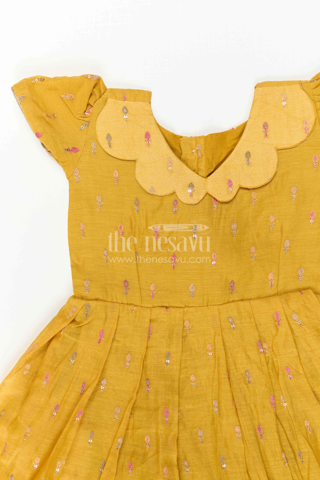 Girls Festive Cotton Dress for Traditional Outings and Celebrations
