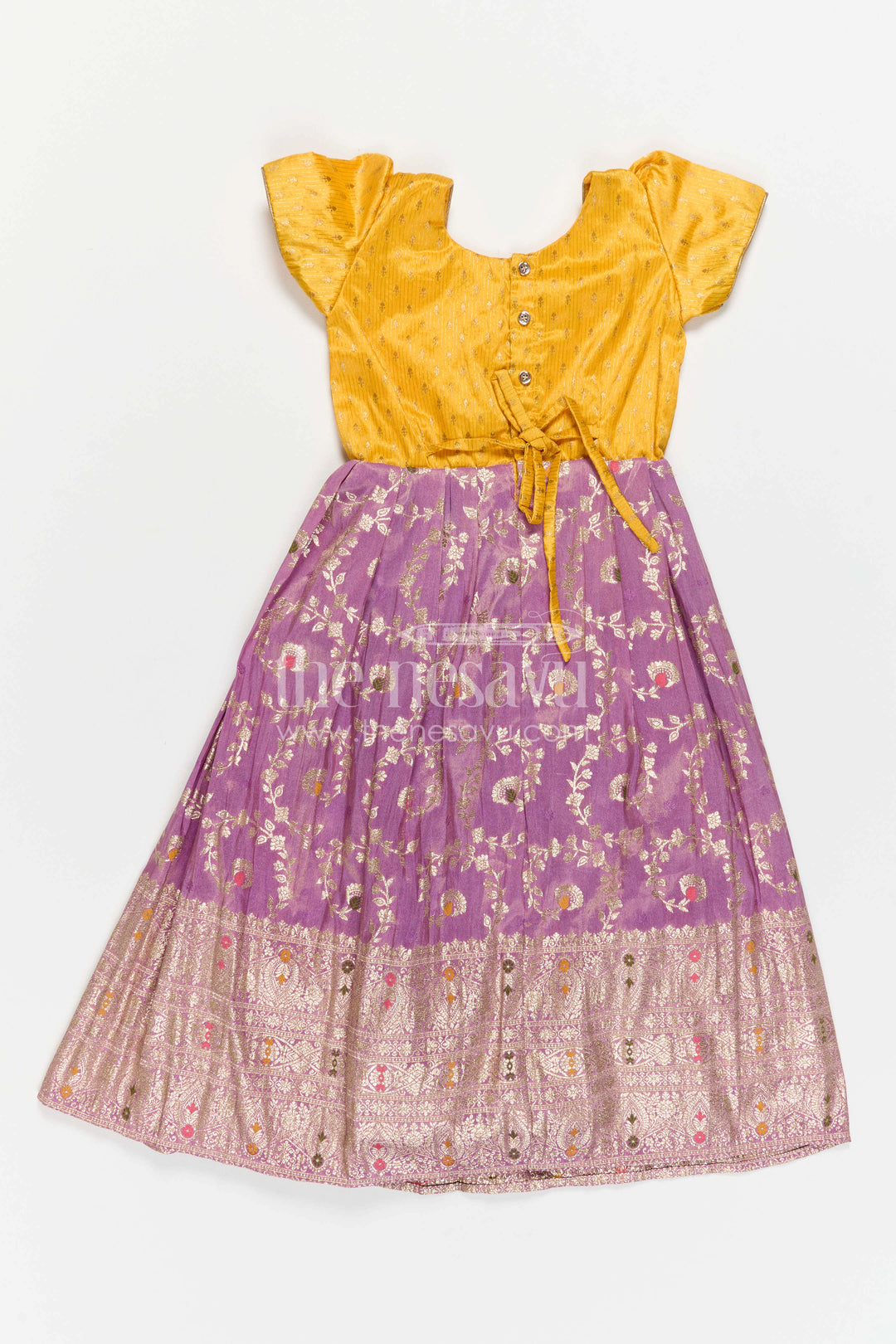 Girls Silk Gown for Festive Stage Performances