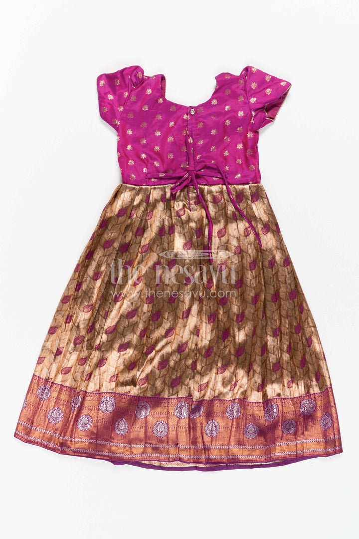 Girls Silk Gown for Festive Family Portraits
