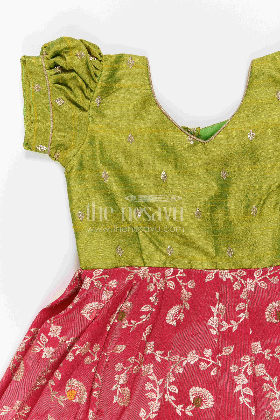 Girls Silk Gown for Cultural Events and Grand Festive Occasions