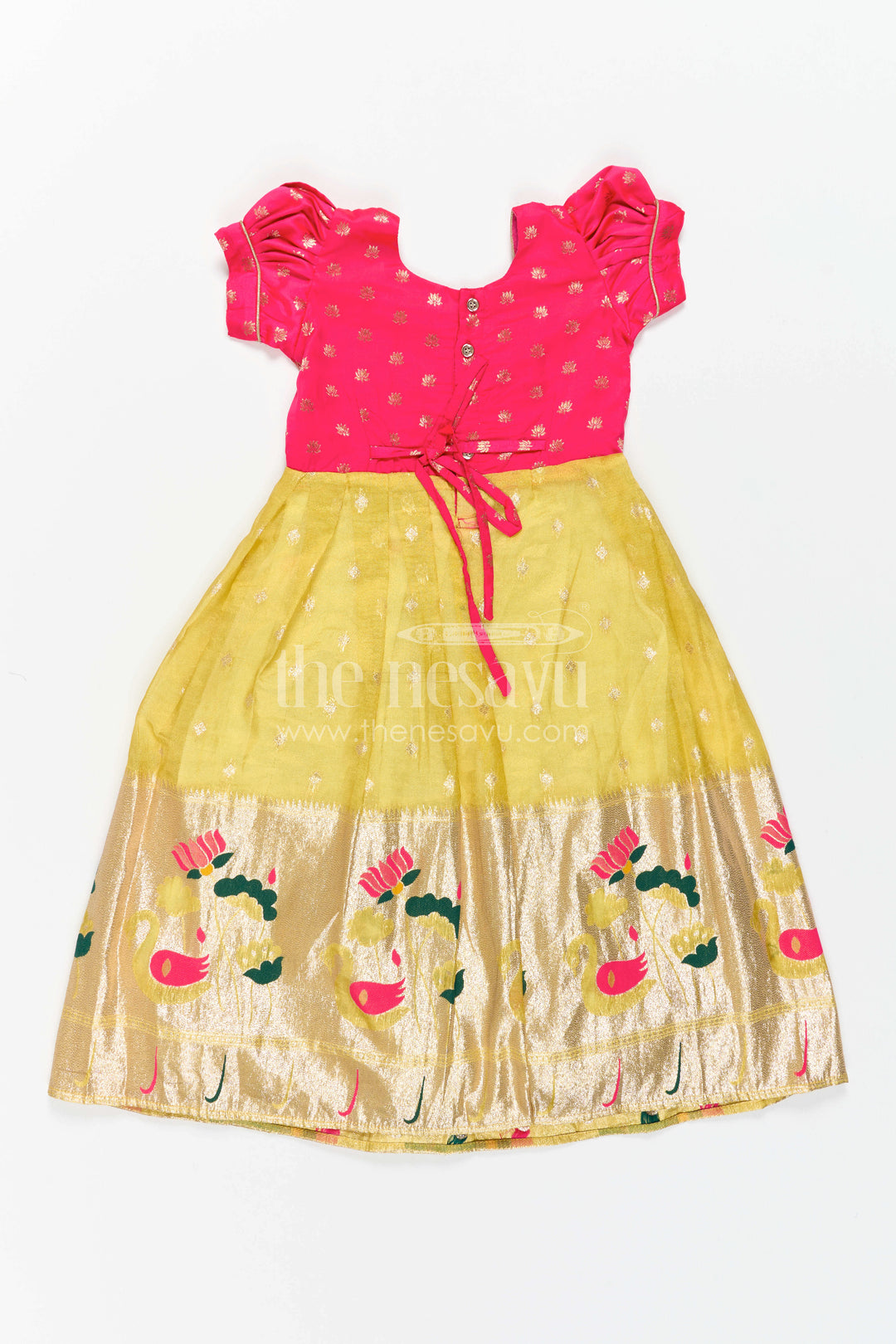 Girls Silk Gown for Birthday Parties and Magical Celebration Moments