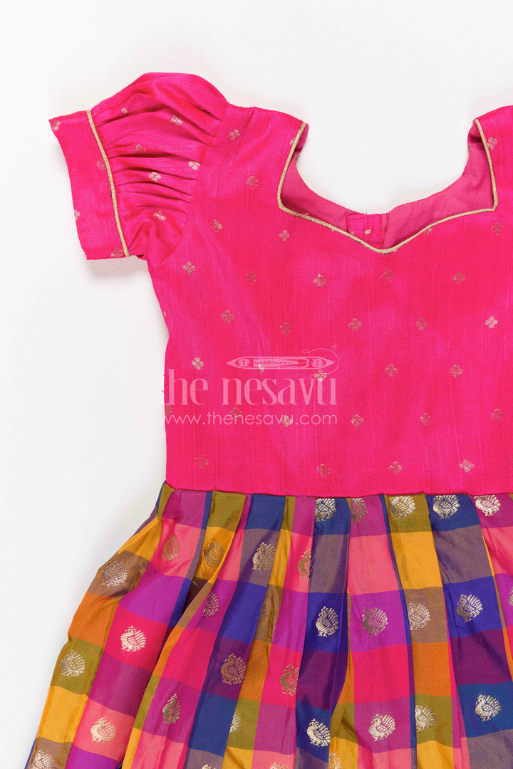 Kids Silk Gown for Wedding Guest Looks and Festive Parties