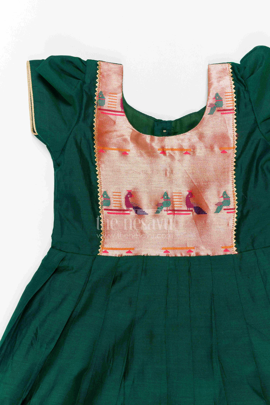 Girls Anarkali Dress with Statement Border for Weddings and Parties