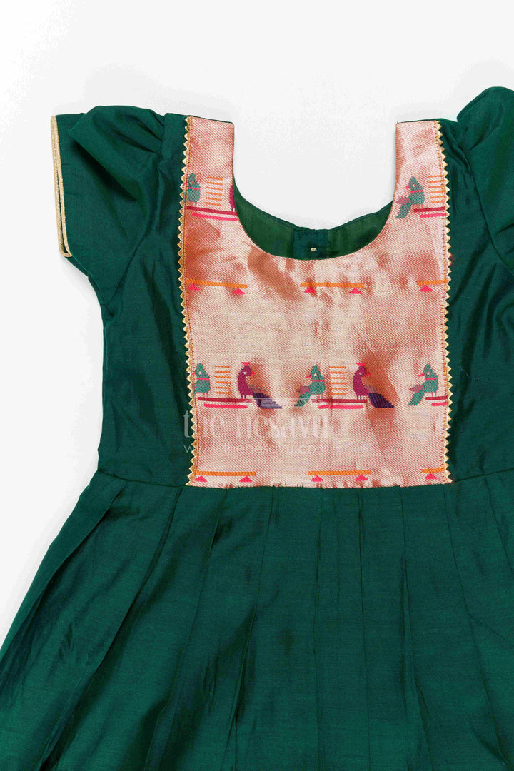 Girls Anarkali Dress with Statement Border for Weddings and Parties
