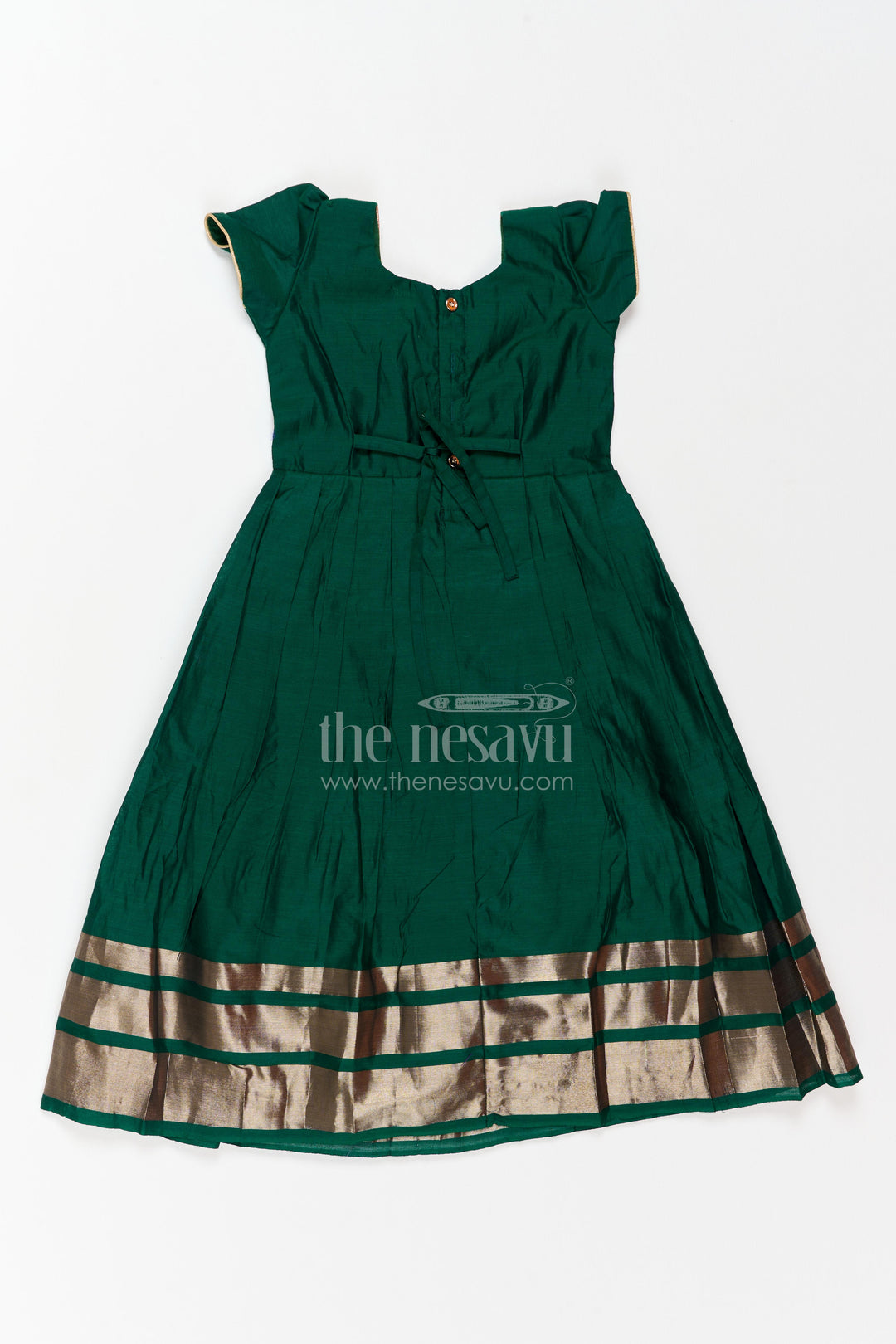 Girls Anarkali Dress with Statement Border for Weddings and Parties
