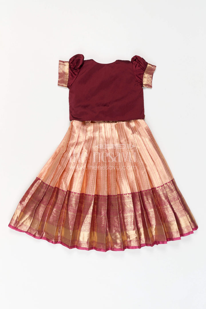 Girls Gown with Jacket for Wedding Celebrations