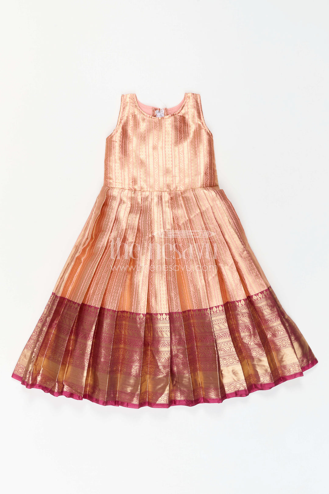 Girls Gown with Jacket for Wedding Celebrations