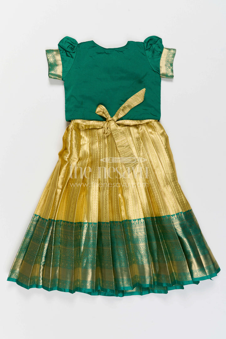 Girls Silk Gown for Festive Functions and Family Photoshoots