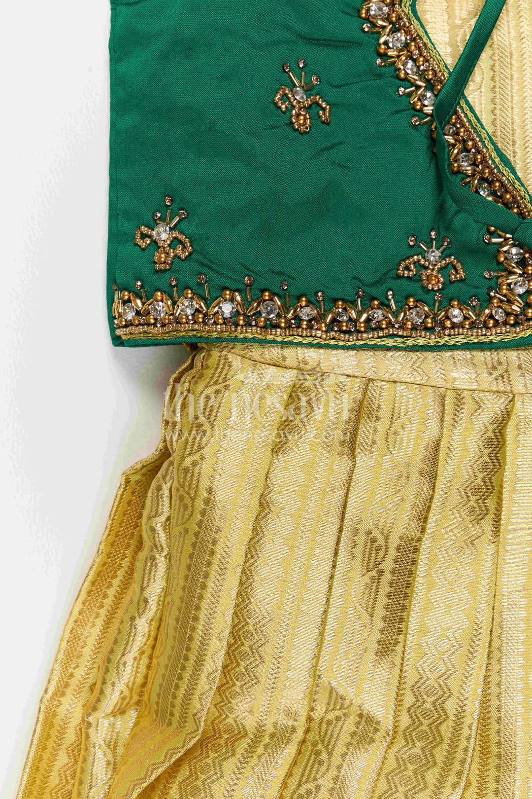 Girls Silk Gown for Festive Functions and Family Photoshoots