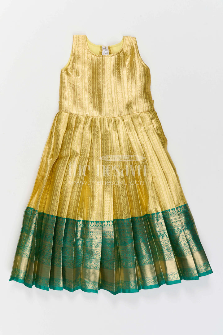 Girls Silk Gown for Festive Functions and Family Photoshoots