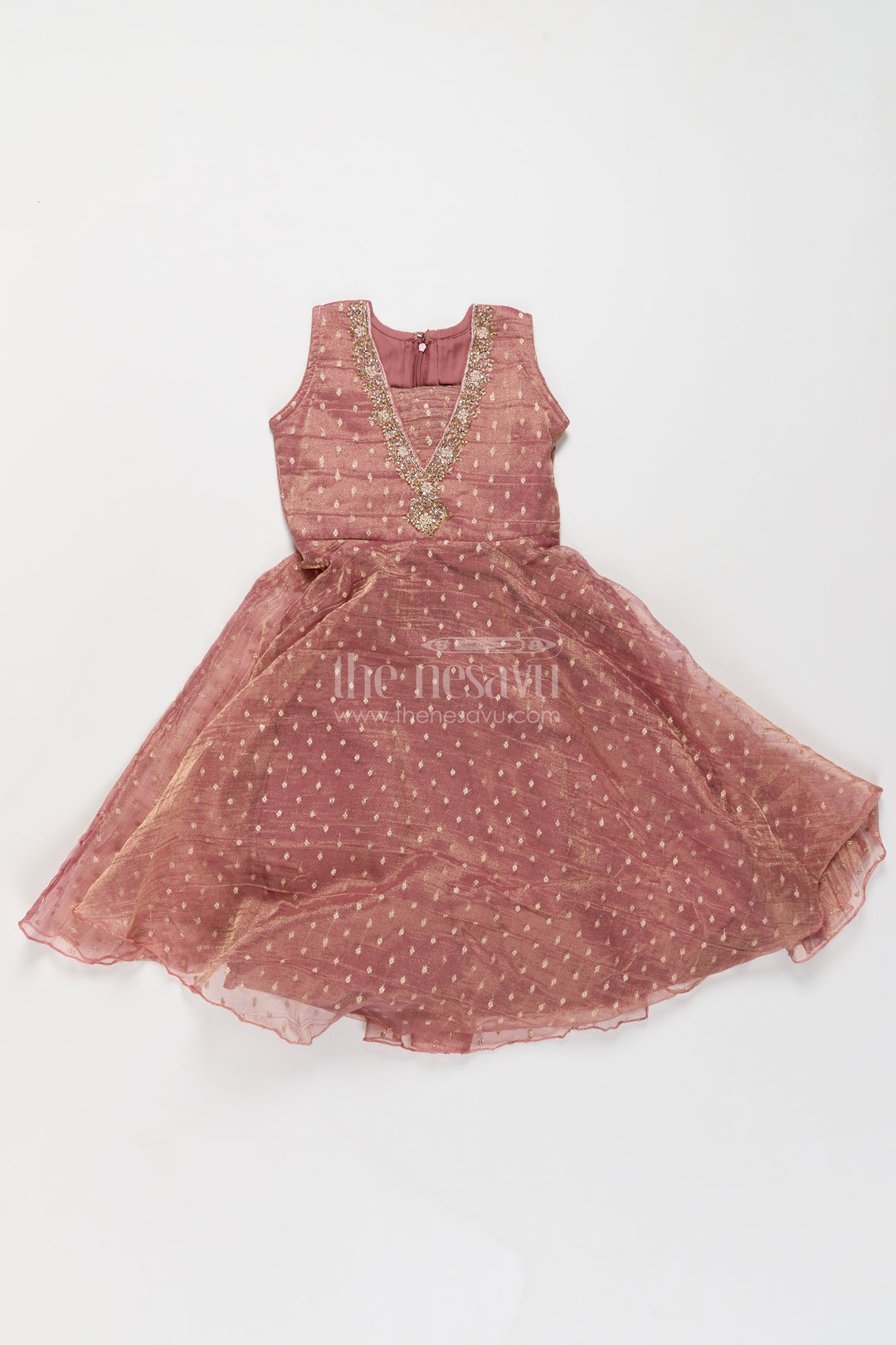Party Wear Gown for Girls in Pink for Wedding Moments