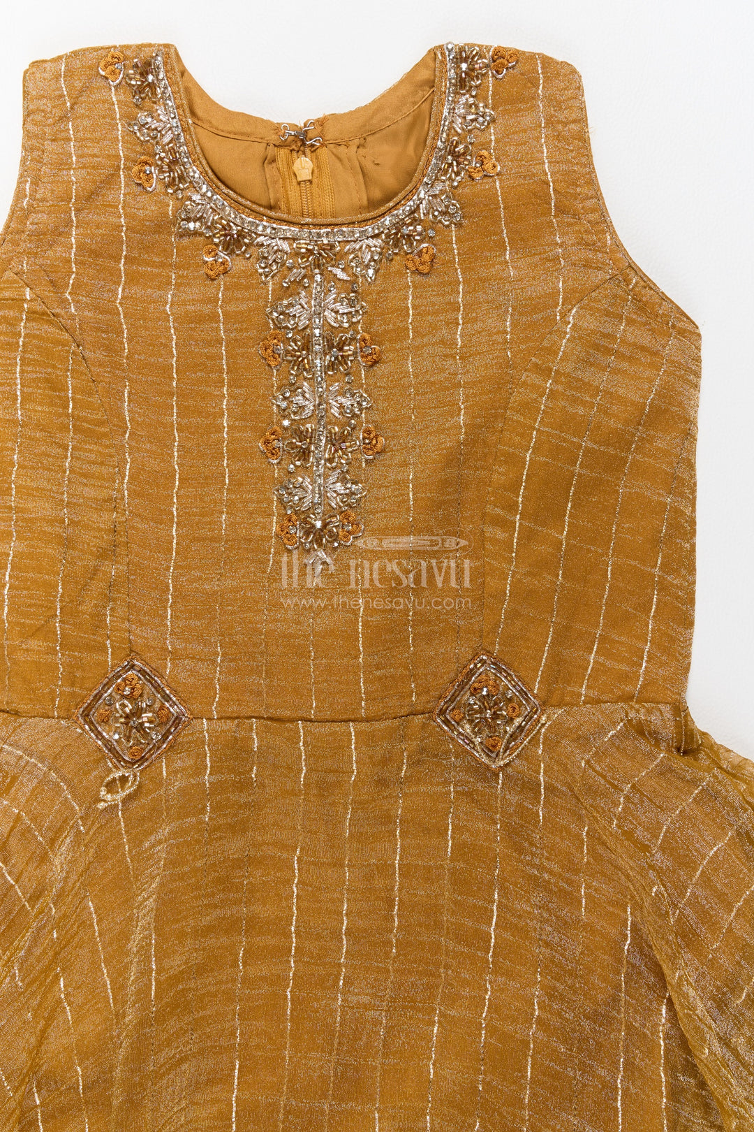 Party Wear Gown for Girls with Thread Embroidery for Festive Occasions