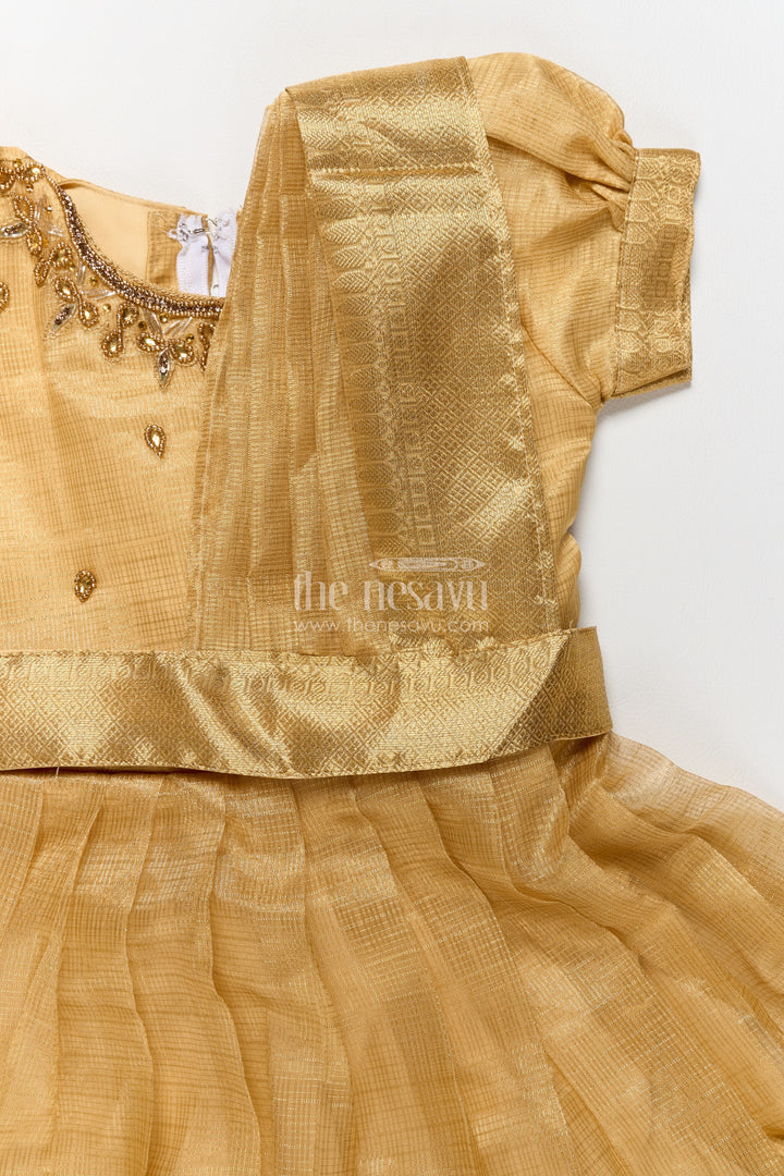 Party Wear Silk Gown with Thread Embroidery for Festive Occasions