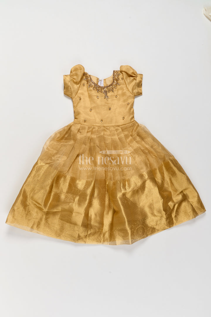 Party Wear Silk Gown with Thread Embroidery for Festive Occasions