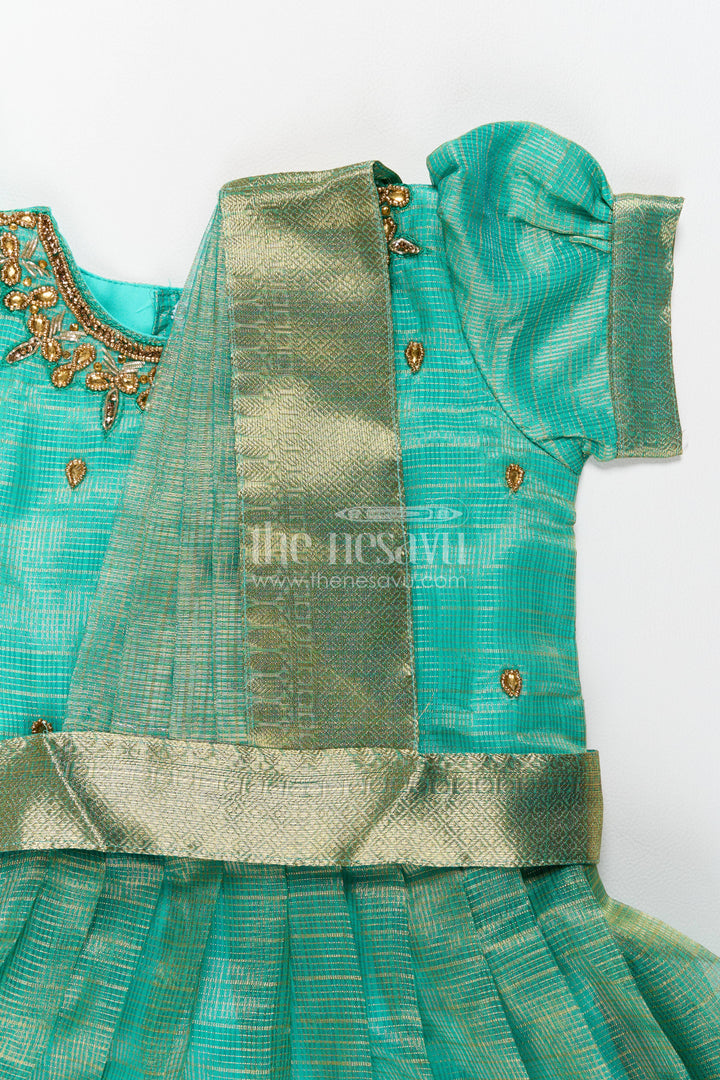 Ethnic Gown for Girls in Multicolor for Celebrations and Photos