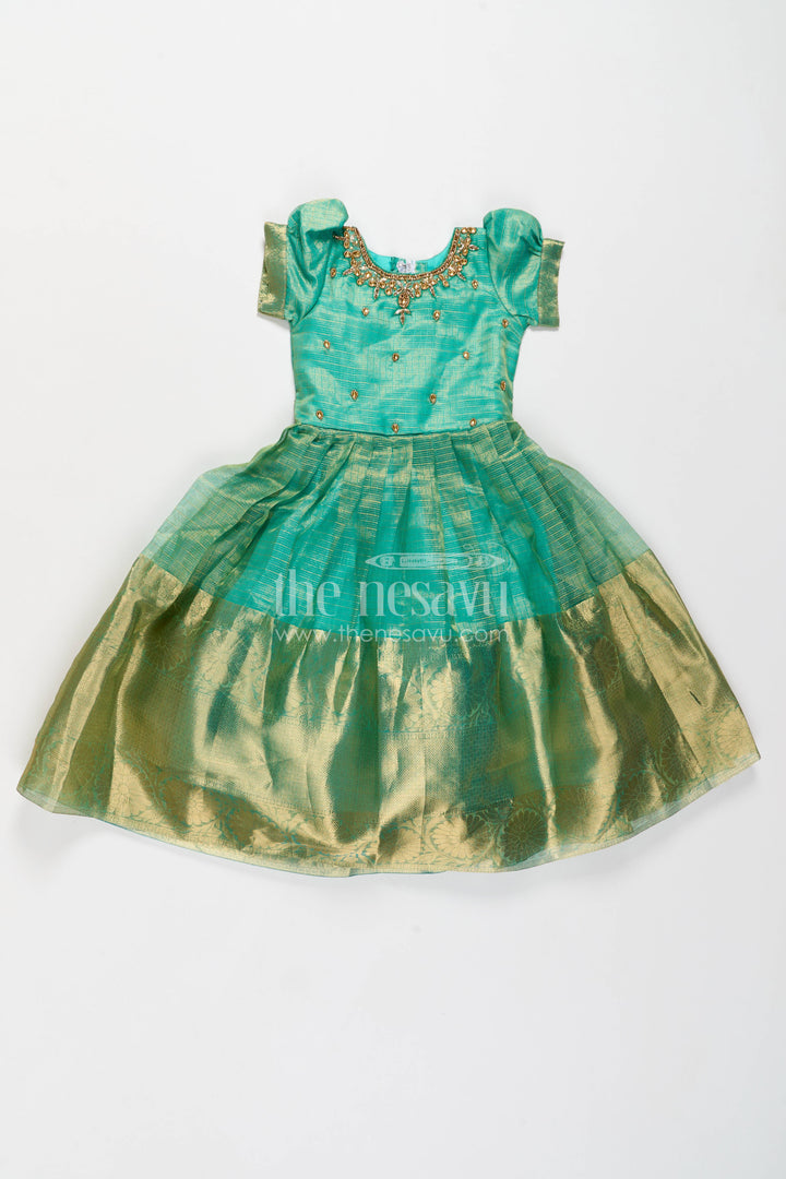 Ethnic Gown for Girls in Multicolor for Celebrations and Photos