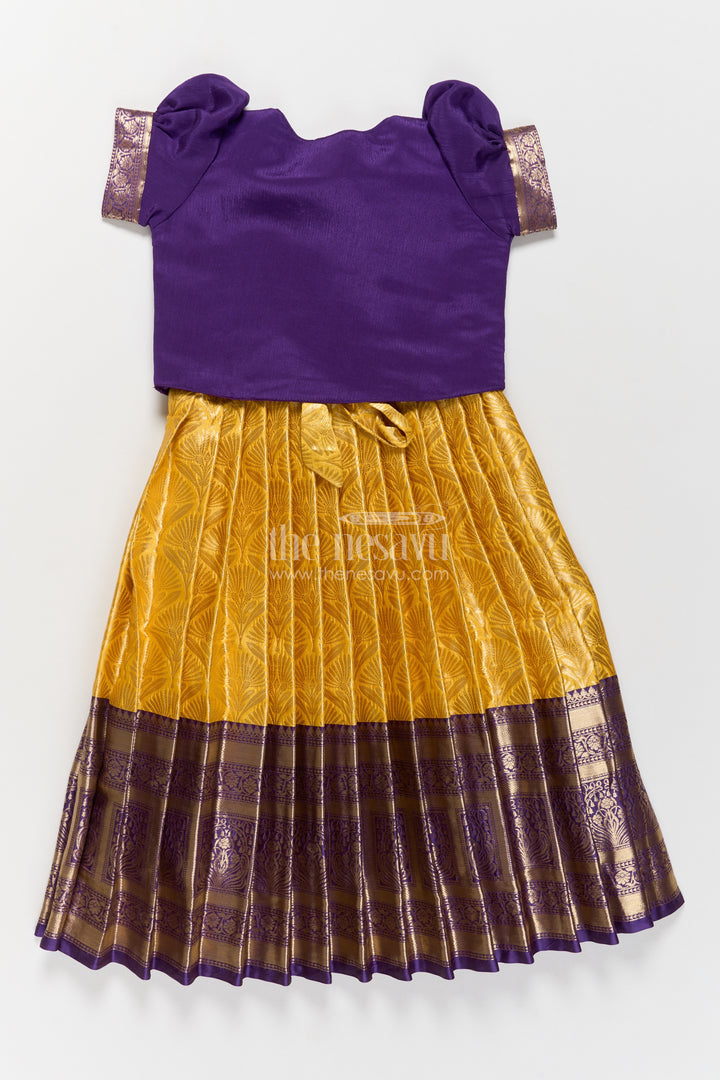 Party Wear Silk Gown with Jacquard Weave for Festive Occasions