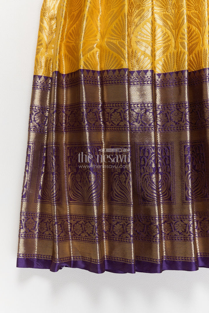 Party Wear Silk Gown with Jacquard Weave for Festive Occasions