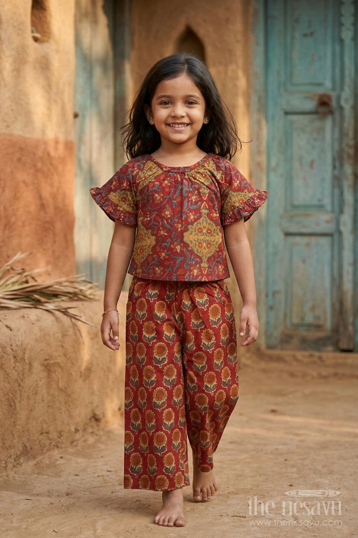 Girls Cotton Outfit Set for School Events and Functions