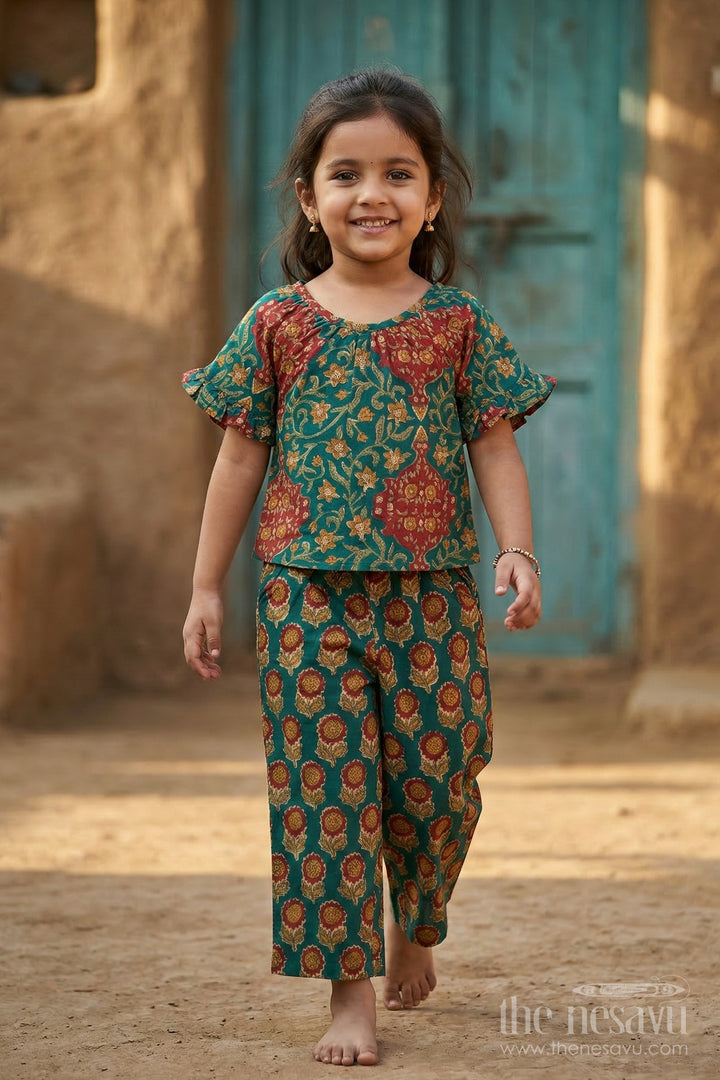 Girls Comfortable Cotton Matching Set for Daily Wear