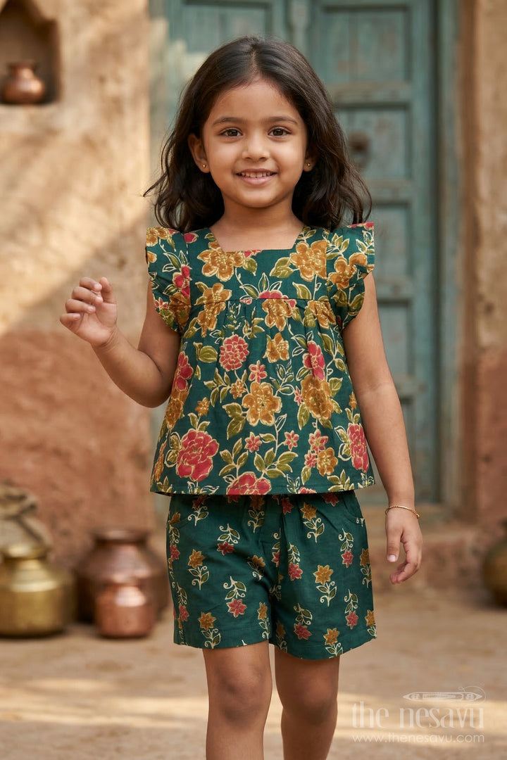 சாதாரண பயணங்களுக்கான பெண்கள் காட்டன் கோ ஆர்ட் செட் 