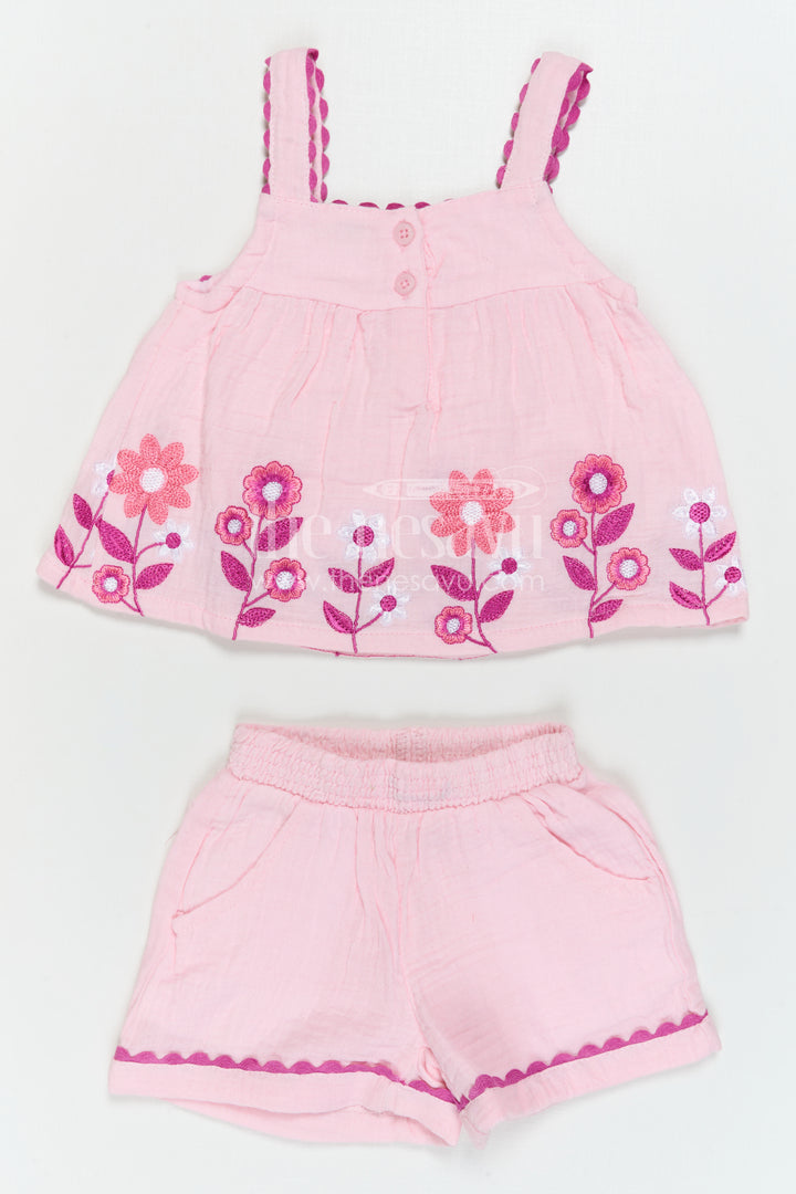 Baby Girl Muslin Co Ord Set for Summer Playtime and Outings