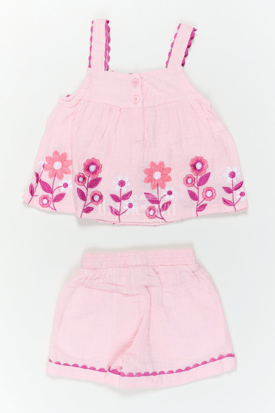 Baby Girl Muslin Co Ord Set for Summer Playtime and Outings