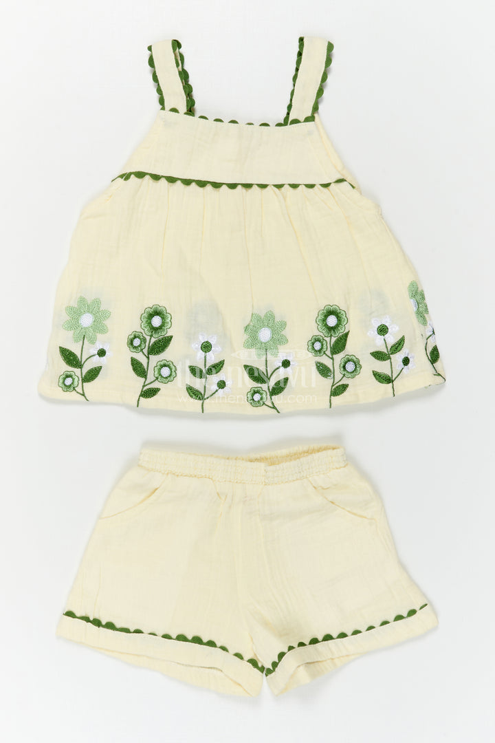 Baby Girl Muslin Outfit Set for Warm Weather and Daily Comfort