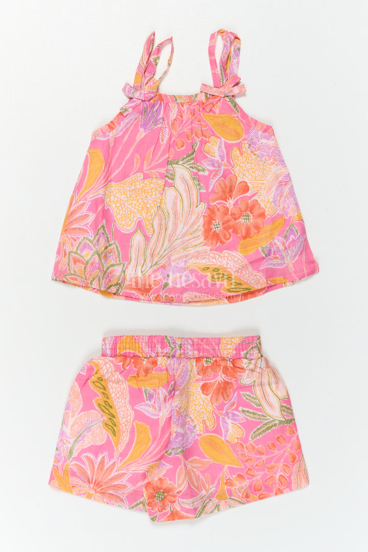 Girls Cotton Co Ord Set for Summer Outings and Vacation Wear