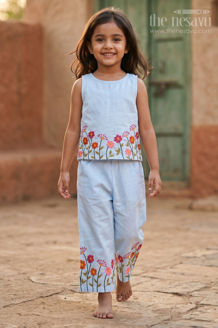 Girls Cotton Outfit Set for Casual Outings and Everyday Comfort