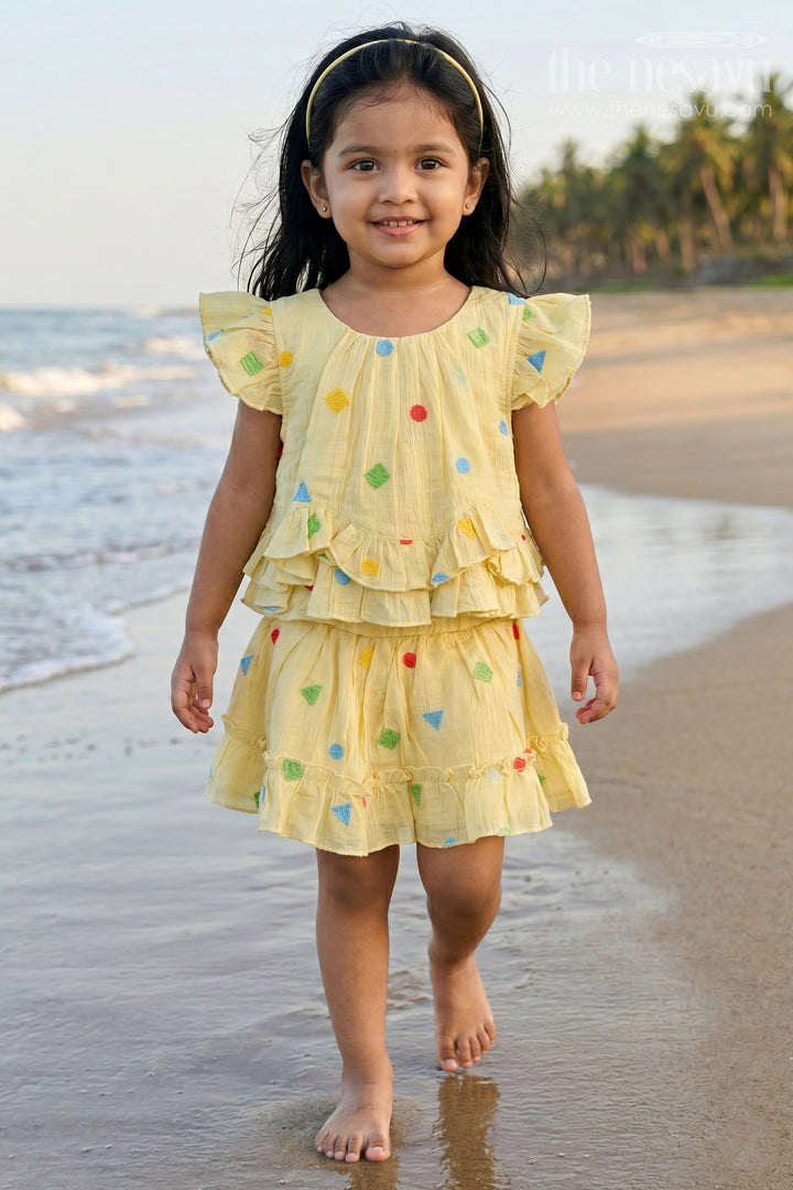 Girls Co Ord Set Dress for Casual Outings and Playtime