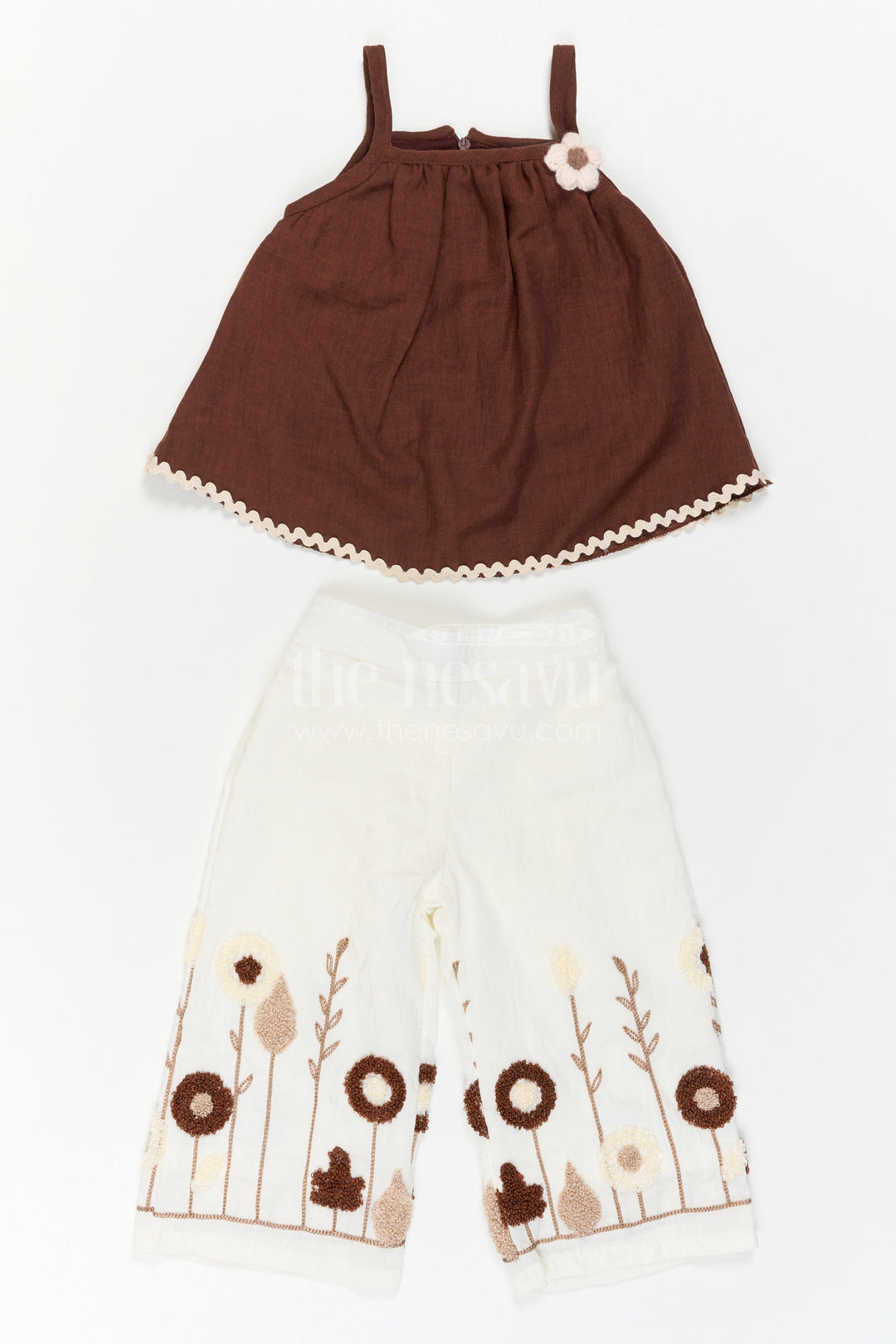 Baby Girl Embroidered Co Ord Outfit for Festive Playdates