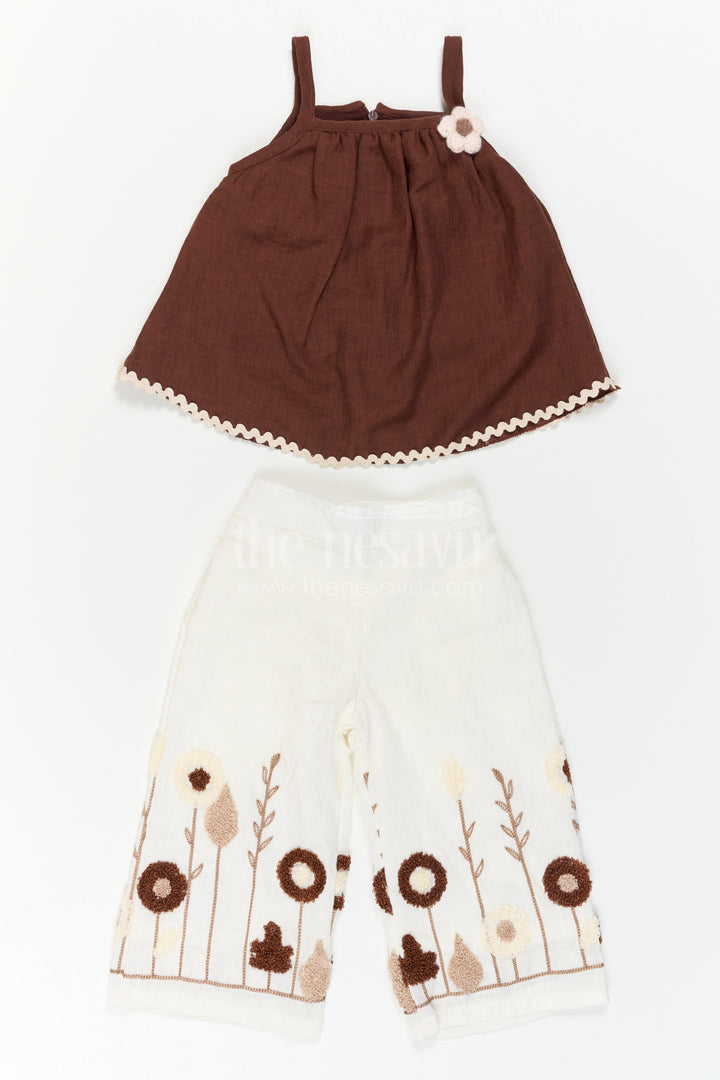 Baby Girl Embroidered Co Ord Outfit for Festive Playdates