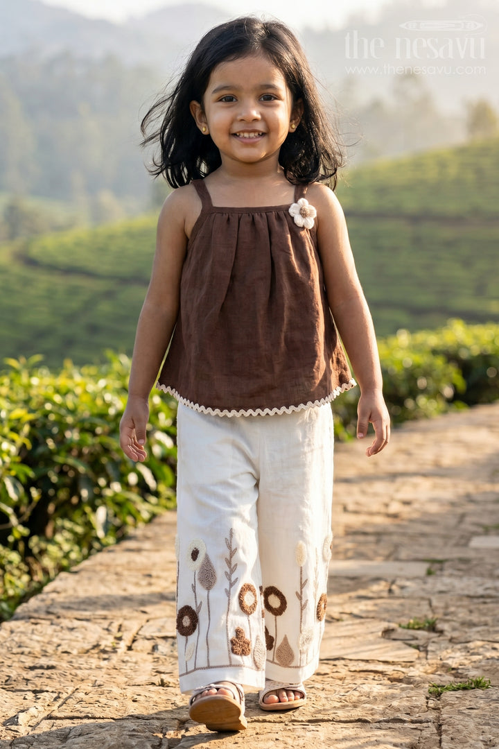 Baby Girl Embroidered Co Ord Outfit for Festive Playdates