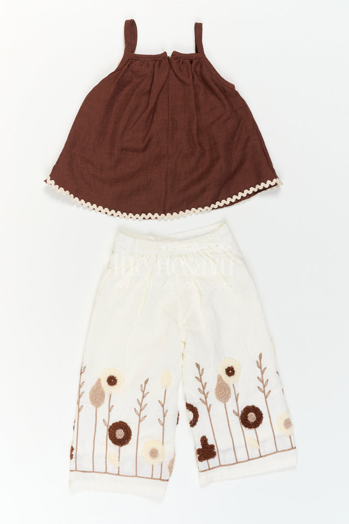 Baby Girl Embroidered Co Ord Outfit for Festive Playdates