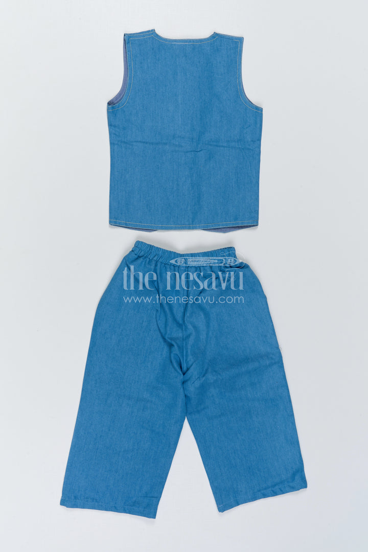Girls Sleeveless Co Ord Set for Casual Weekend Outings