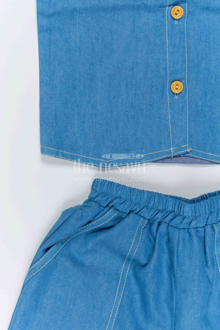 Girls Sleeveless Co Ord Set for Casual Weekend Outings