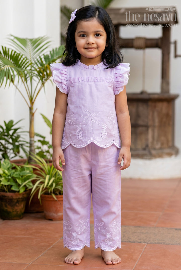Girls Tropical Co Ord Outfit for Holiday Photo Moments